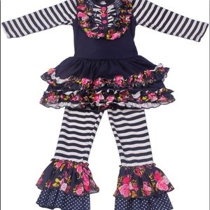 Boutique Ruffle Pants Set